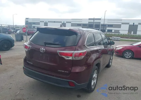 2016 Toyota Highlander Limited Platinum V6 from USA, damaged, VIN 5TDDKRFH2GS236623